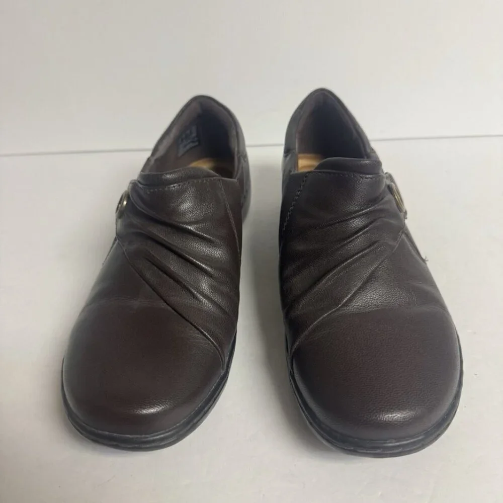 Clarks Women's Cora Aubrie Slip On Brown Size 7 M